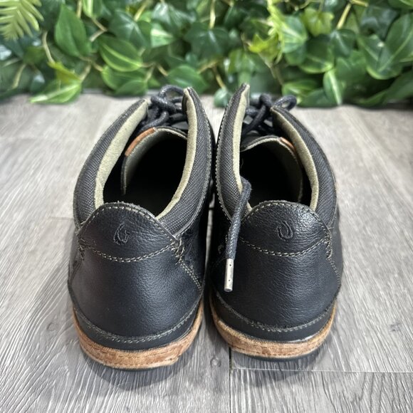 OLUKAI Kamuela Black Leather Ankle Chukka Boots Shoes Men\'s Size 10